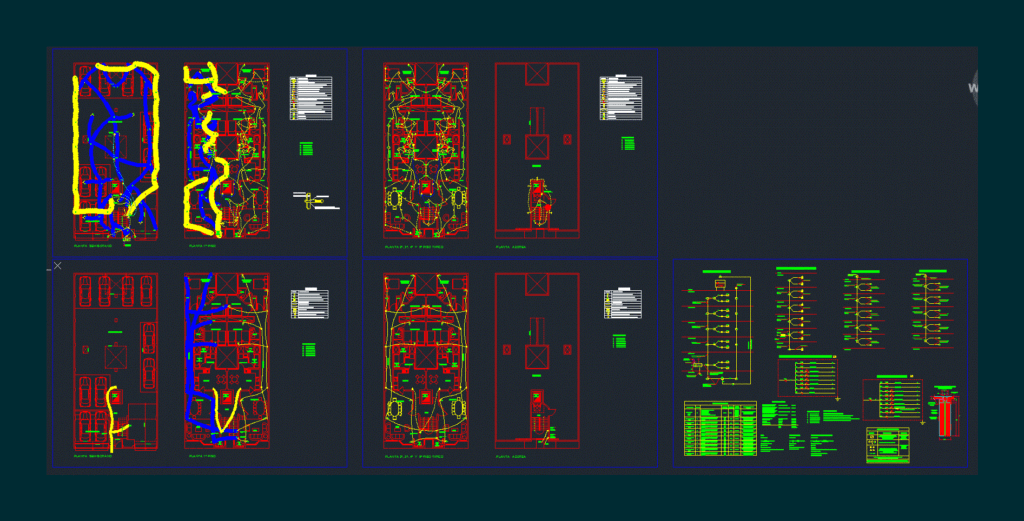 Multi Electrica Intalacion DWG Block for AutoCAD