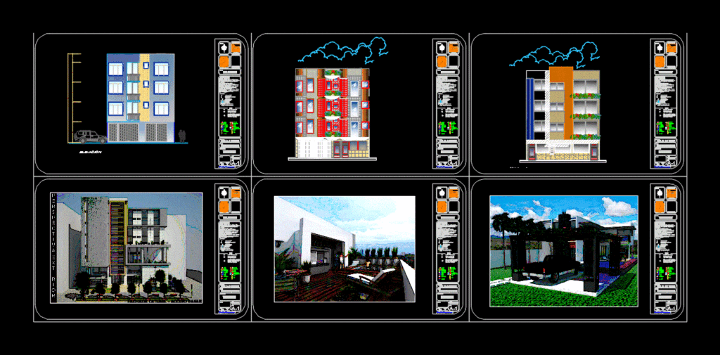 Multifamily And Neighbourhood DWG Block for AutoCAD