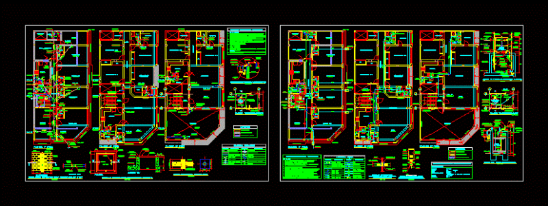 Multifamily Housing – Health Instalciones DWG Block for AutoCAD