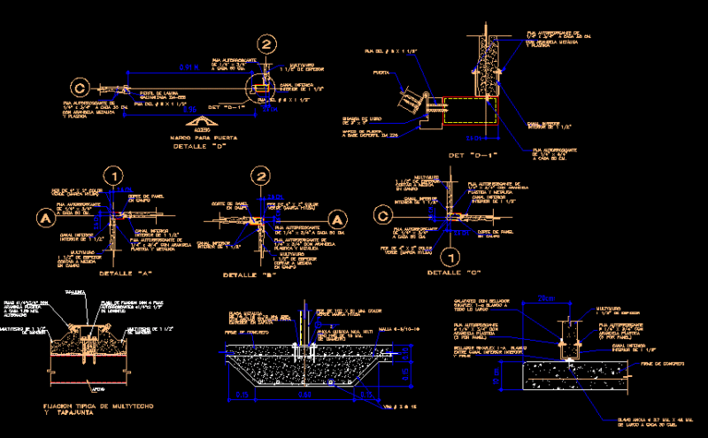 Multipanel Details DWG Detail for AutoCAD