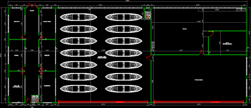 Multiple Store House DWG Block for AutoCAD