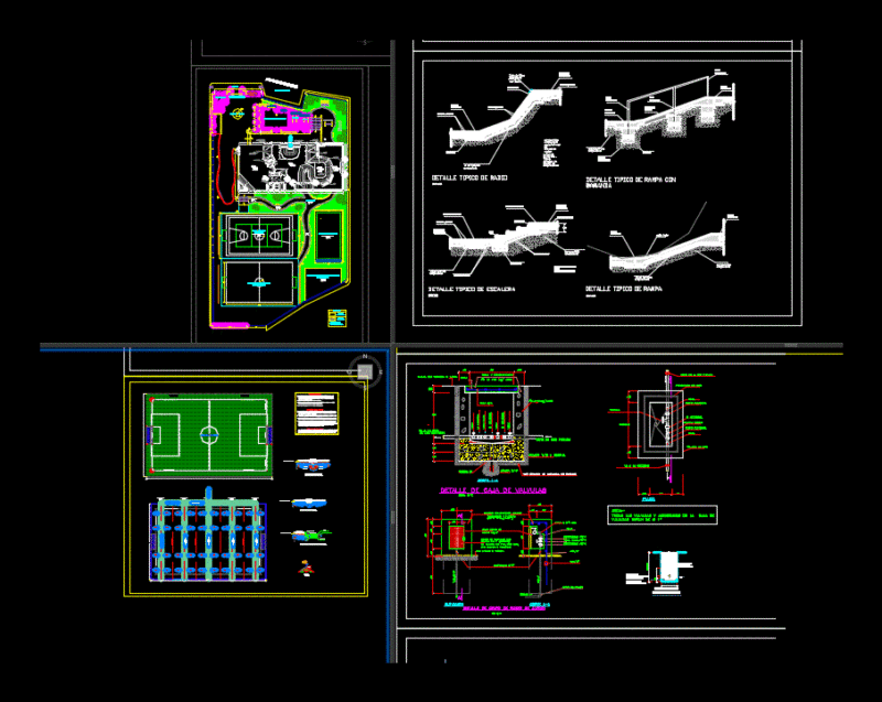 Municipal Sports Villa DWG Detail for AutoCAD