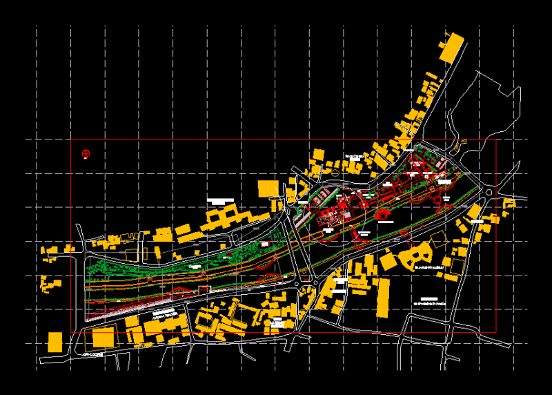 Musi River Front Development DWG Block for AutoCAD