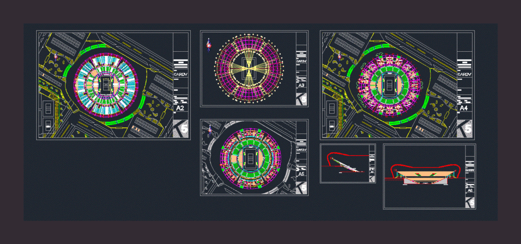 Naia Coliseum DWG Block for AutoCAD