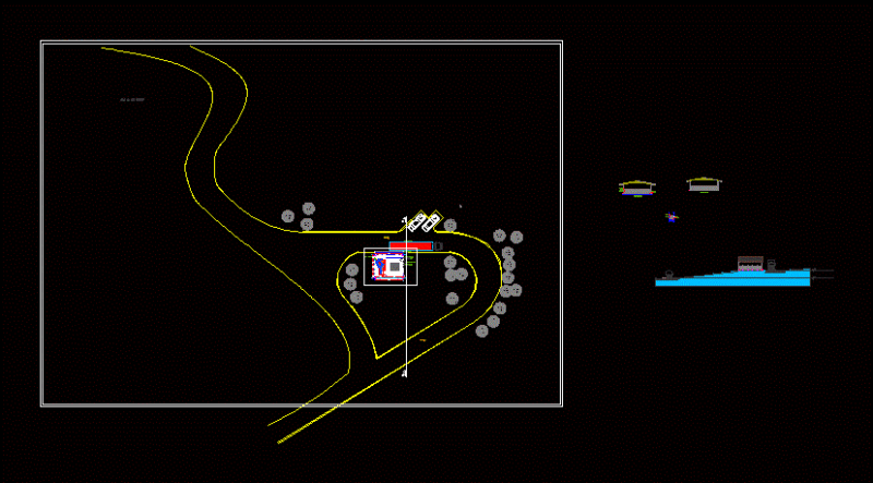 Natural Gas Station Decompressive DWG Block for AutoCAD