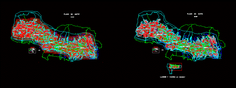 Neighbourhood Kenedy Filled And Empty DWG Block for AutoCAD