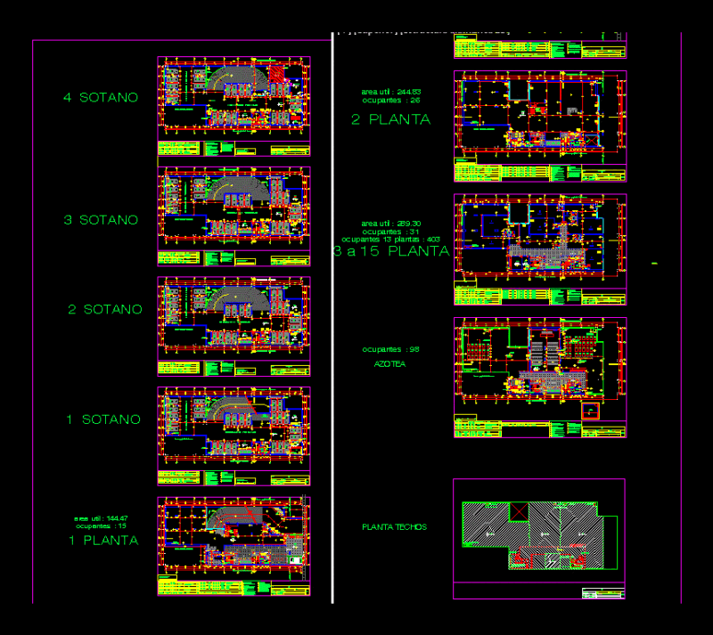 Office Building DWG Block for AutoCAD