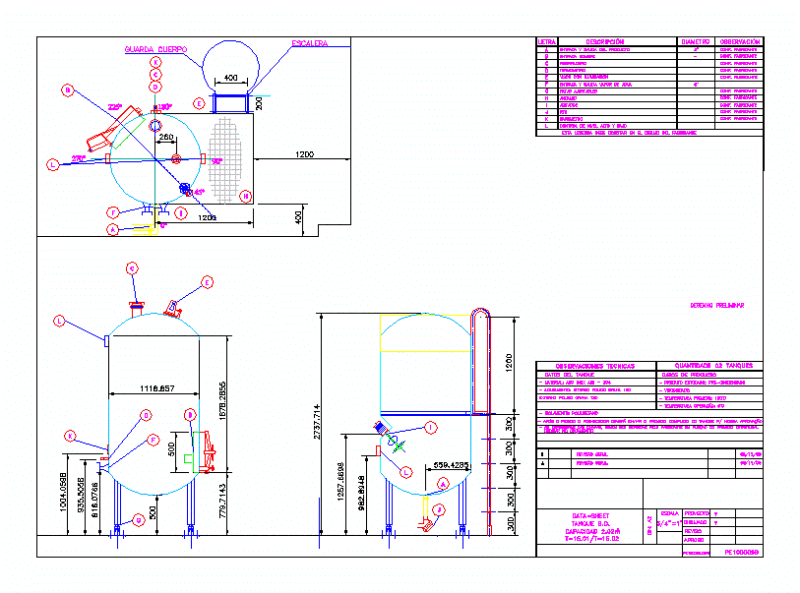 Oil Tank DWG Block for AutoCAD