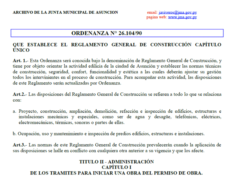 Ordenanza N? 2610490 TXT CAD Drawing