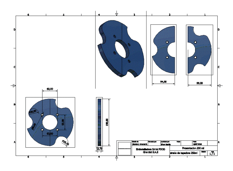 Packaging Design Star DWG Block for AutoCAD