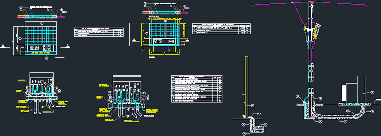 Padmounted Type Transformer Installation DWG Block for AutoCAD