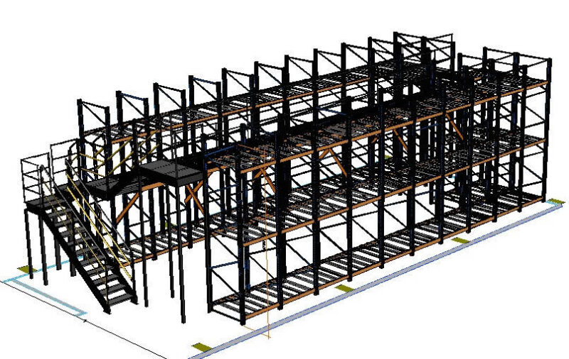 Pallet Racking DWG Block for AutoCAD