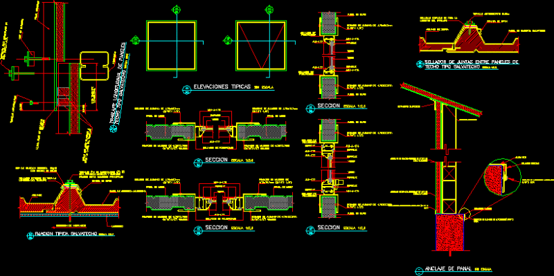 Panel System DWG Detail for AutoCAD