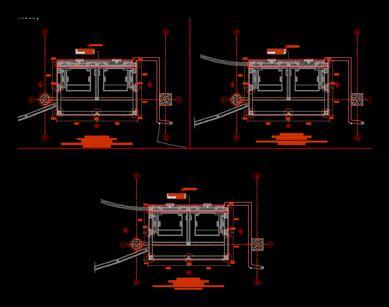 Panoramic Elevator With Metal Frame DWG Block for AutoCAD 