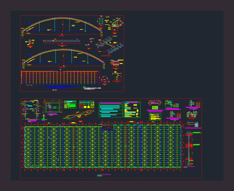 Parabolic Cover DWG Detail for AutoCAD