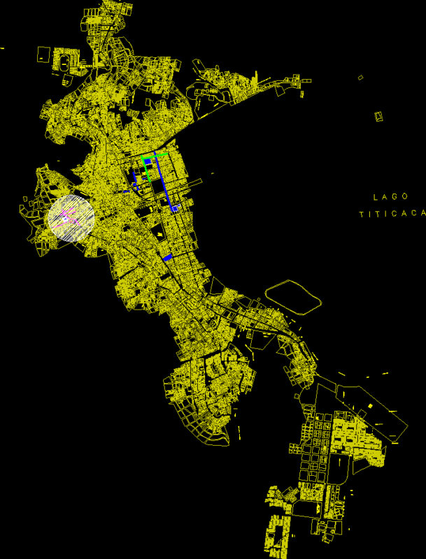 Parcel Map Puno, Peru DWG Block for AutoCAD