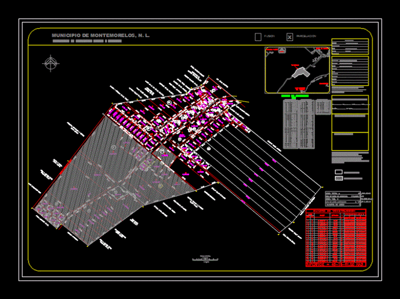 Parcelacion DWG Plan for AutoCAD