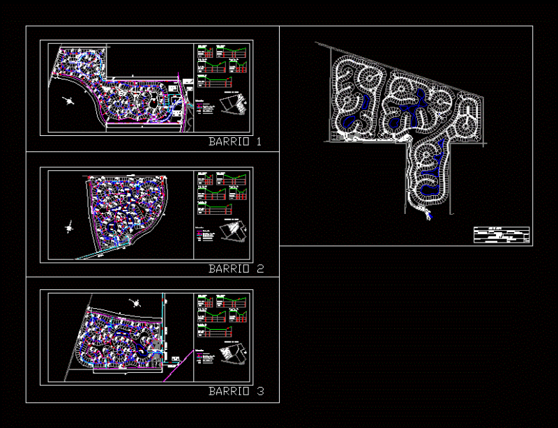 Parceling DWG Block for AutoCAD