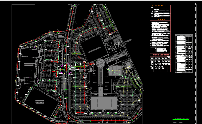 Parking – Electricity – Plant DWG Block for AutoCAD