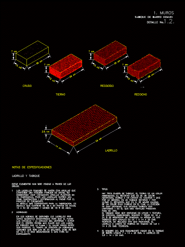 Partition Wall Pressed Clay DWG Detail for AutoCAD