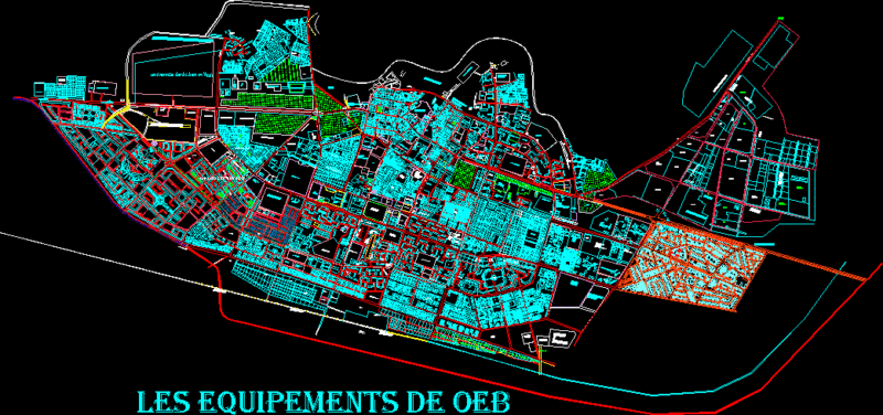 Pdau Oum Bouaghi – Argelia DWG Block for AutoCAD