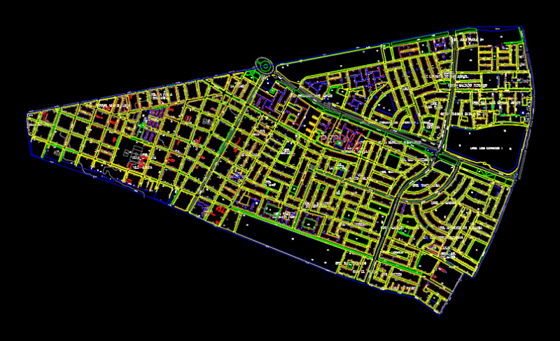 Pearl District Catastro – Peru DWG Block for AutoCAD