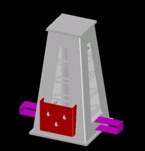 Pedestal 3D DWG Model for AutoCAD