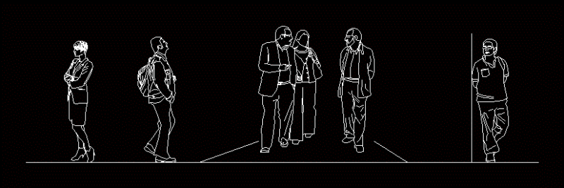 People 2D DWG Plan for AutoCAD