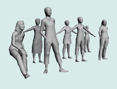 People 3D MAX Model for 3D Studio Max