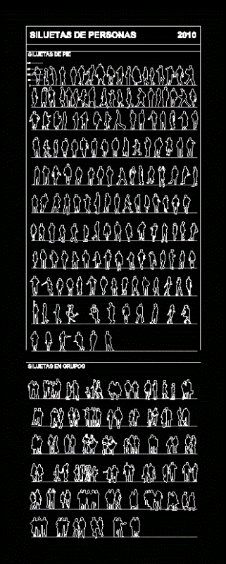 People DWG Block for AutoCAD