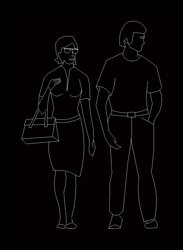 People DWG Block for AutoCAD