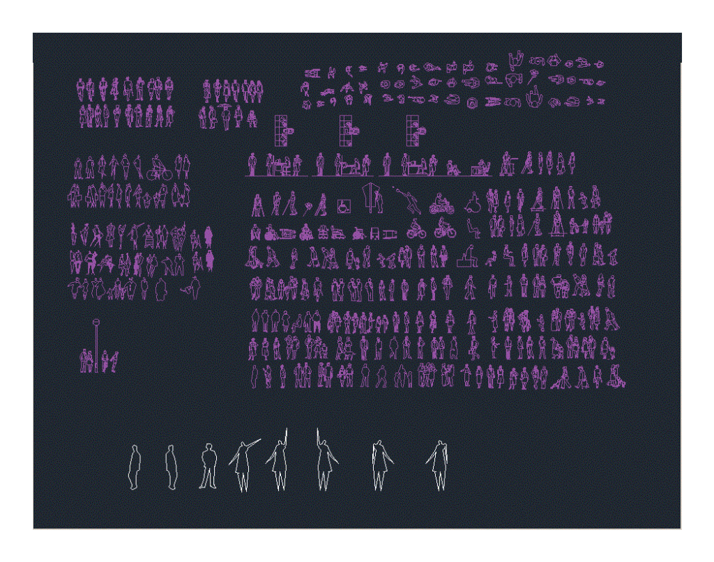 People DWG Plan for AutoCAD