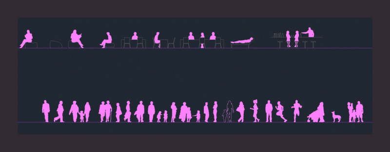 People Elevation DWG Elevation for AutoCAD