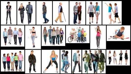 People On White Background 2D JPG Graphics Graphics