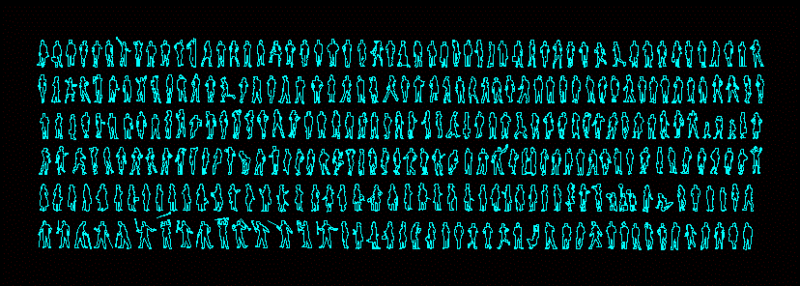 People Silhouettes 2D DWG Elevation for AutoCAD