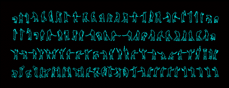 People Silhouettes Workers DWG Elevation for AutoCAD