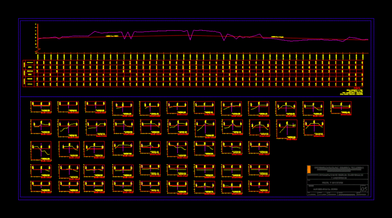 Perfil Longitudinal DWG Block for AutoCAD