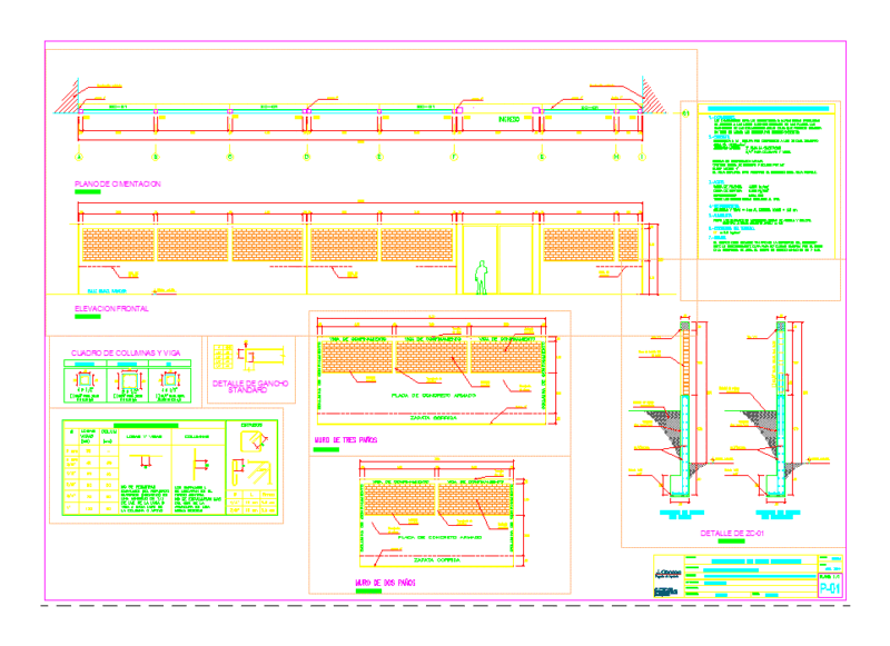 Perimeter Fence DWG Block for AutoCAD
