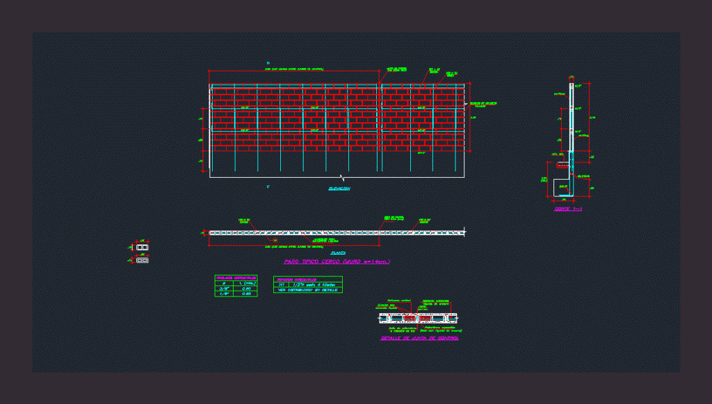 Perimeter Fence DWG Detail for AutoCAD