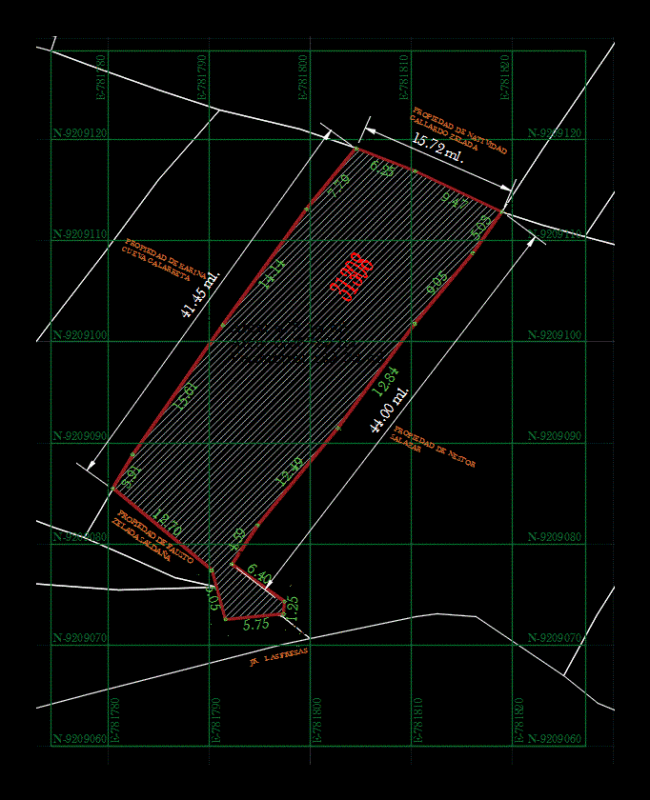 Perimetrico Plano DWG Plan for AutoCAD