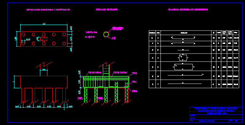 Pile Foundation - Detail DWG Detail for AutoCAD • Designs CAD