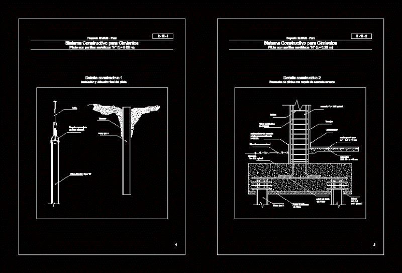 Pilote Metal DWG Block for AutoCAD