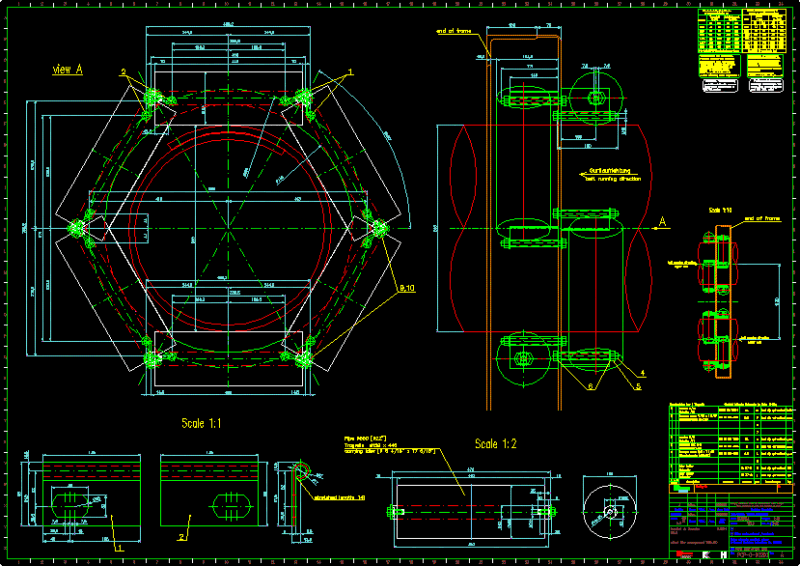Pipe Conveyor 550 DWG Block for AutoCAD