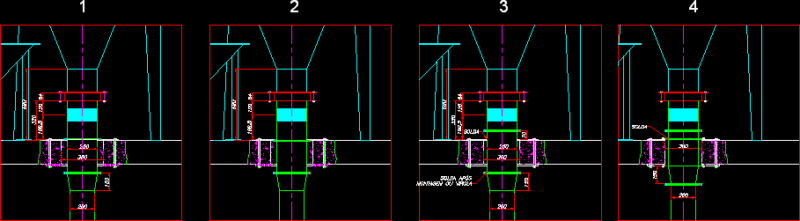 Pipe Support DWG Block for AutoCAD