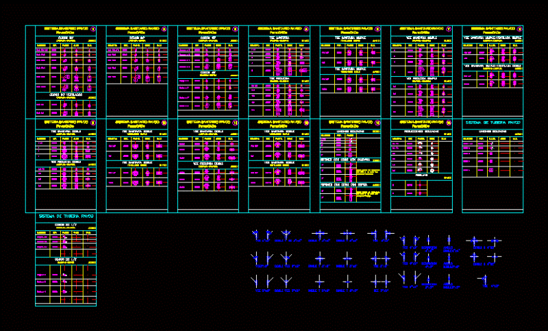 Pipes Pavco DWG Detail for AutoCAD