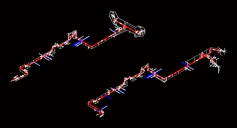 3d isometric piping drawing