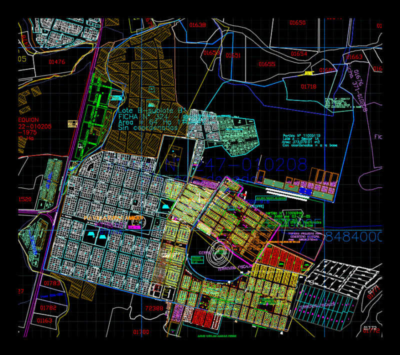 Pisco Catastro DWG Block for AutoCAD