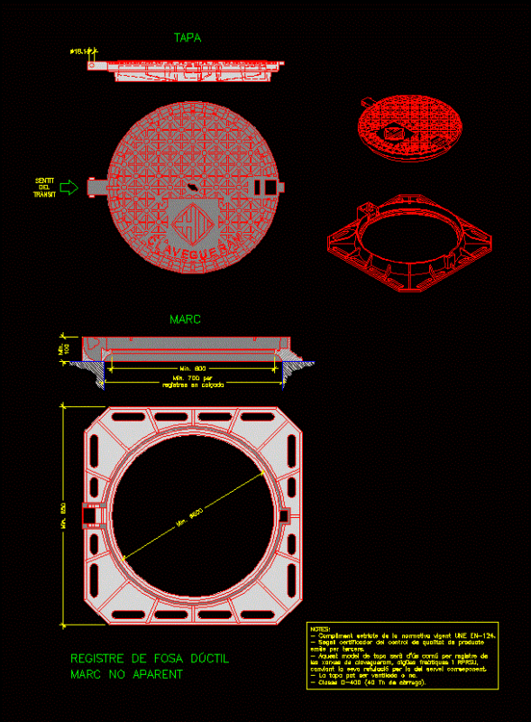 Pit Cover Detail DWG Detail for AutoCAD