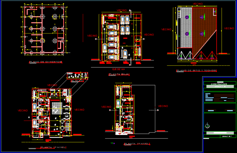 Plan Of Construction DWG Plan for AutoCAD