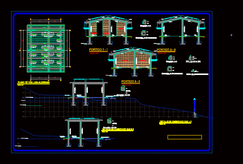 Plan Of Foundations DWG Plan for AutoCAD